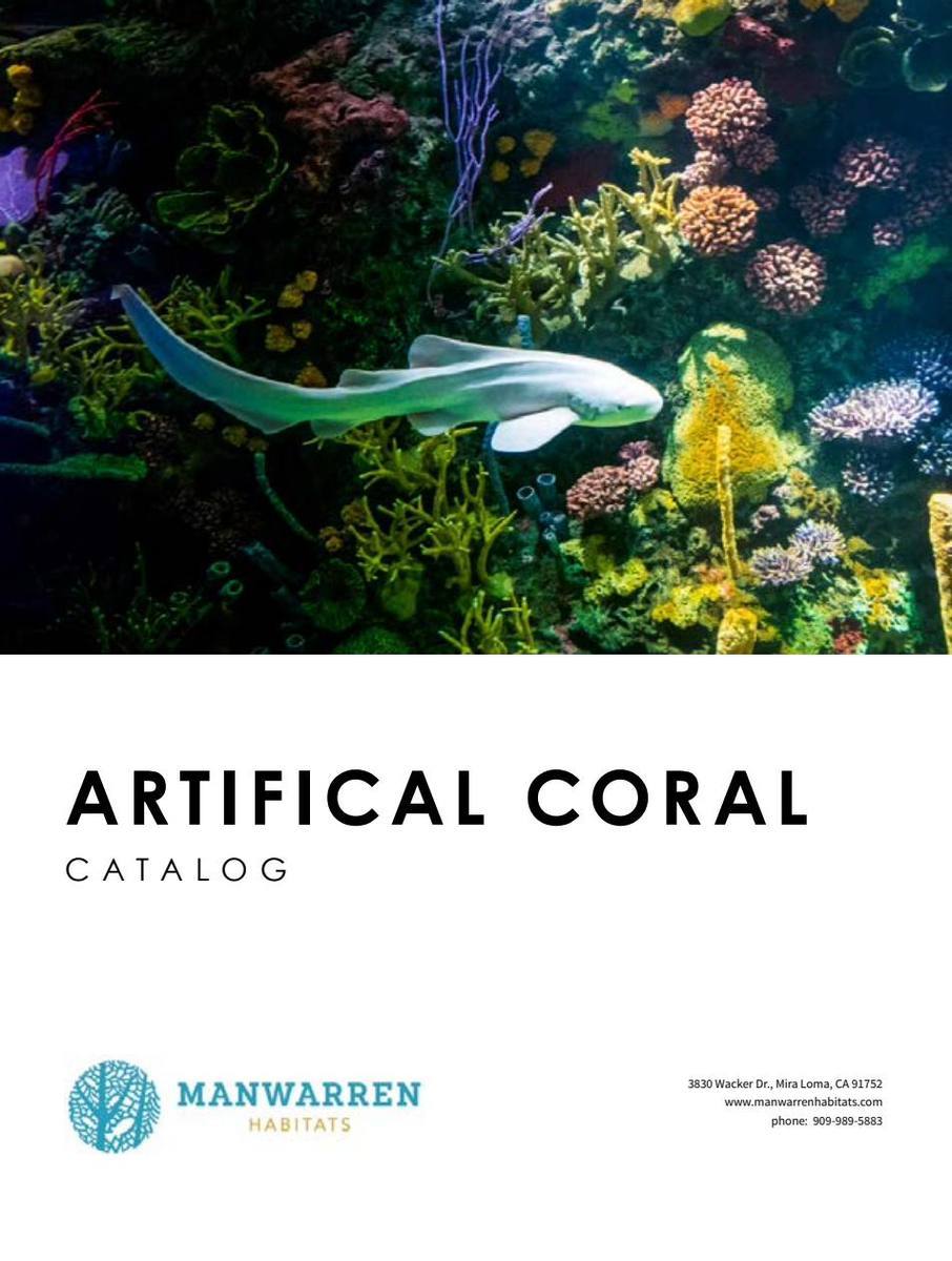 Manwarren Habitats artificial coral catalog, page 1