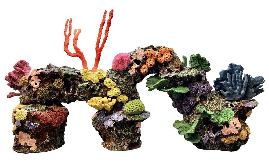 Plug & Play artificial coral reef aquarium insert H001C